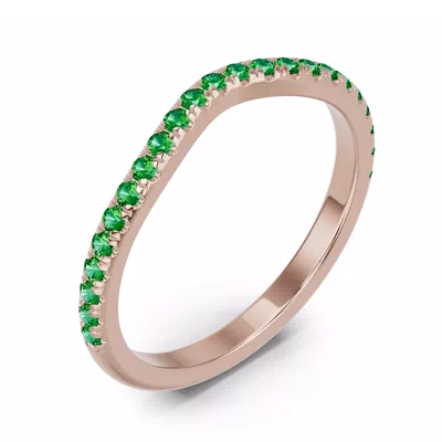 Spectra Tsavorite Contoured Band