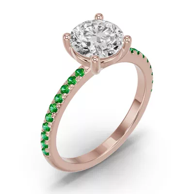Spectra Tsavorite Engagement Ring