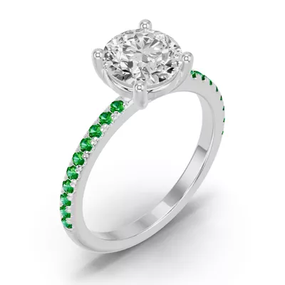 Spectra Tsavorite Engagement Ring