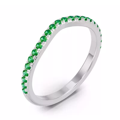 Spectra Tsavorite Contoured Band