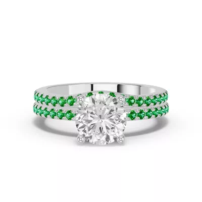 Spectra Tsavorite Contoured Band