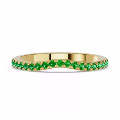 Spectra Tsavorite Contoured Band
