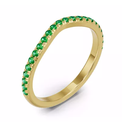 Spectra Tsavorite Contoured Band