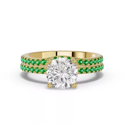 Spectra Tsavorite Contoured Band