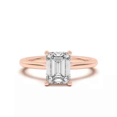 Sonja Diamond Bridge Hidden Halo Engagement Ring