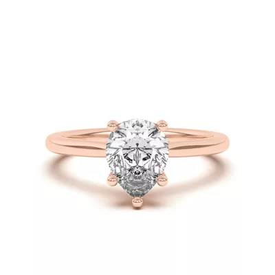Sonja Diamond Bridge Hidden Halo Engagement Ring