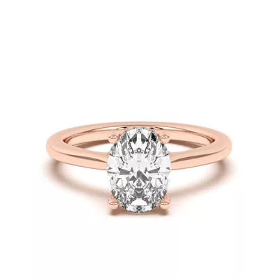 Sonja Diamond Bridge Hidden Halo Engagement Ring