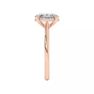 Sonja Diamond Bridge Hidden Halo Engagement Ring