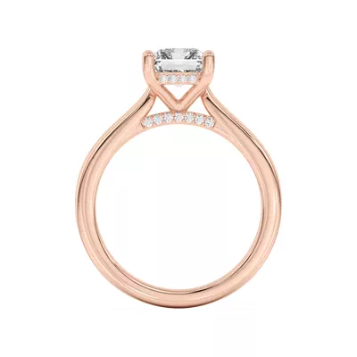 Sonja Diamond Bridge Hidden Halo Engagement Ring