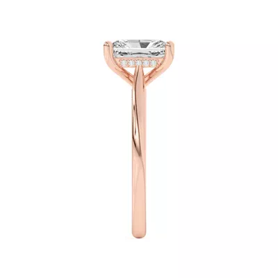 Sonja Diamond Bridge Hidden Halo Engagement Ring