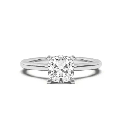 Sonja Diamond Bridge Hidden Halo Engagement Ring
