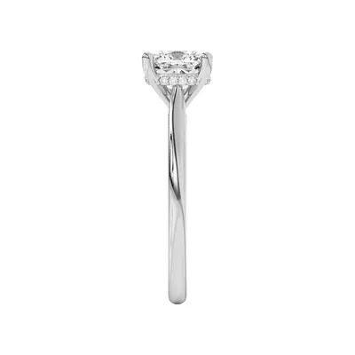 Sonja Diamond Bridge Hidden Halo Engagement Ring