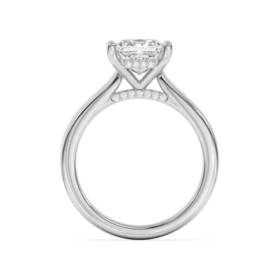 Sonja Diamond Bridge Hidden Halo Engagement Ring