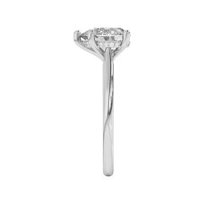 Sonja Diamond Bridge Hidden Halo Engagement Ring