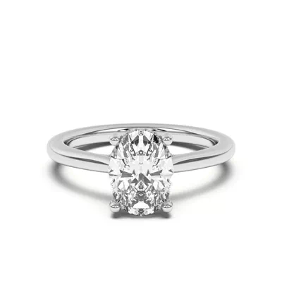 Sonja Diamond Bridge Hidden Halo Engagement Ring