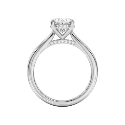Sonja Diamond Bridge Hidden Halo Engagement Ring
