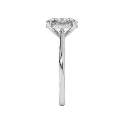 Sonja Diamond Bridge Hidden Halo Engagement Ring