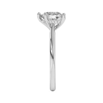 Sonja Diamond Bridge Hidden Halo Engagement Ring