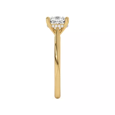Sonja Diamond Bridge Hidden Halo Engagement Ring