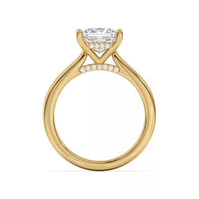 Sonja Diamond Bridge Hidden Halo Engagement Ring