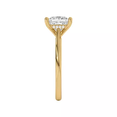 Sonja Diamond Bridge Hidden Halo Engagement Ring