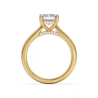 Sonja Diamond Bridge Hidden Halo Engagement Ring