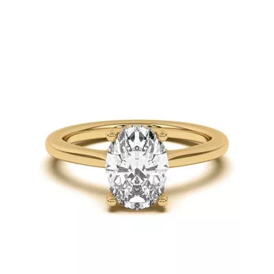 Sonja Diamond Bridge Hidden Halo Engagement Ring