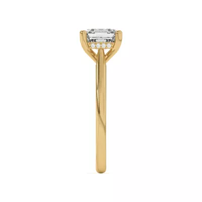 Sonja Diamond Bridge Hidden Halo Engagement Ring