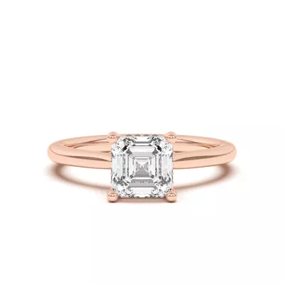 Sonja Diamond Bridge Hidden Halo Engagement Ring
