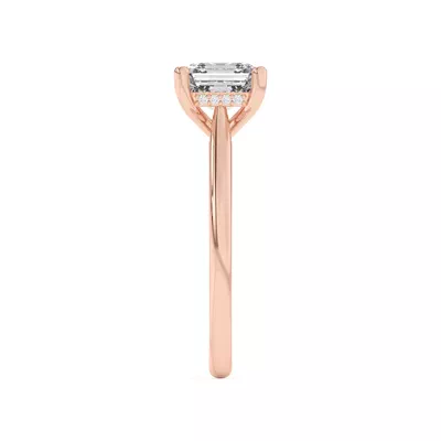 Sonja Diamond Bridge Hidden Halo Engagement Ring