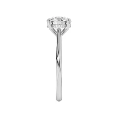 Sonja Diamond Bridge Hidden Halo Engagement Ring