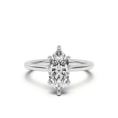 Sonja Diamond Bridge Hidden Halo Engagement Ring