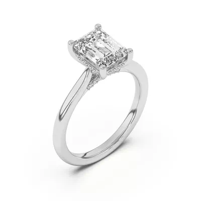 Sonja Diamond Bridge Hidden Halo Engagement Ring