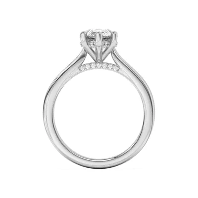 Sonja Diamond Bridge Hidden Halo Engagement Ring