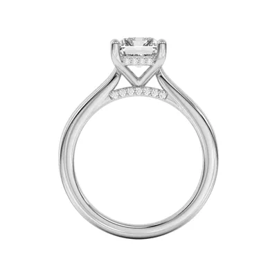 Sonja Diamond Bridge Hidden Halo Engagement Ring
