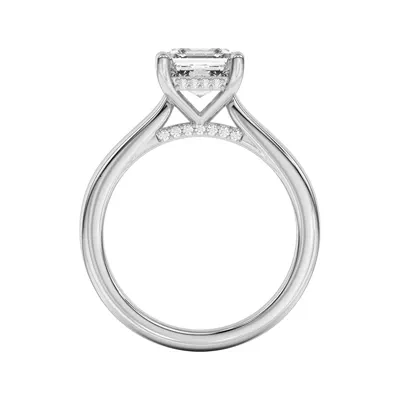 Sonja Diamond Bridge Hidden Halo Engagement Ring