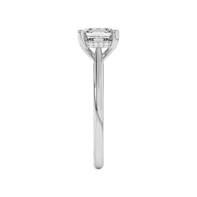 Sonja Diamond Bridge Hidden Halo Engagement Ring