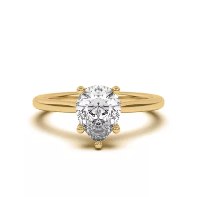 Sonja Diamond Bridge Hidden Halo Engagement Ring