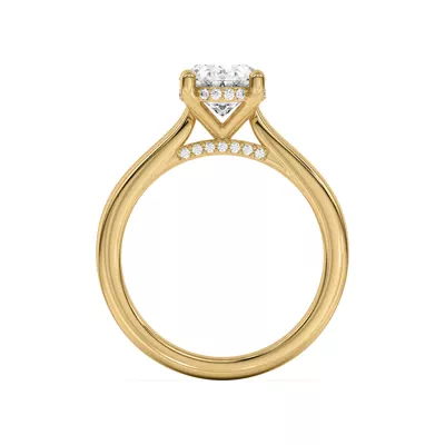 Sonja Diamond Bridge Hidden Halo Engagement Ring