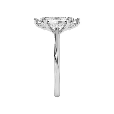Sonja Diamond Bridge Hidden Halo Engagement Ring