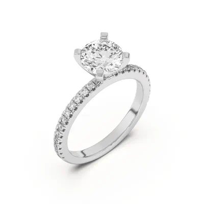 Donna Timeless Pavé Engagement Ring