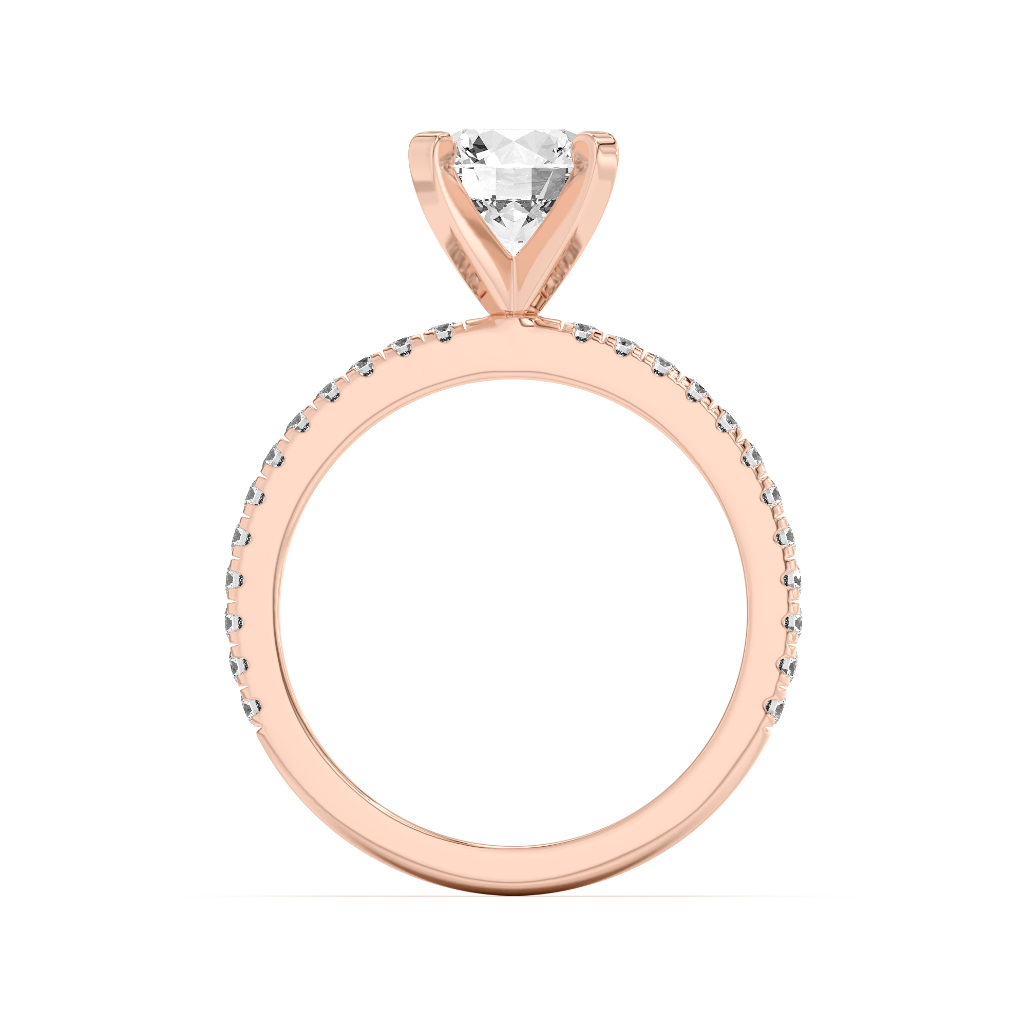 Donna Timeless Pavé Engagement Ring