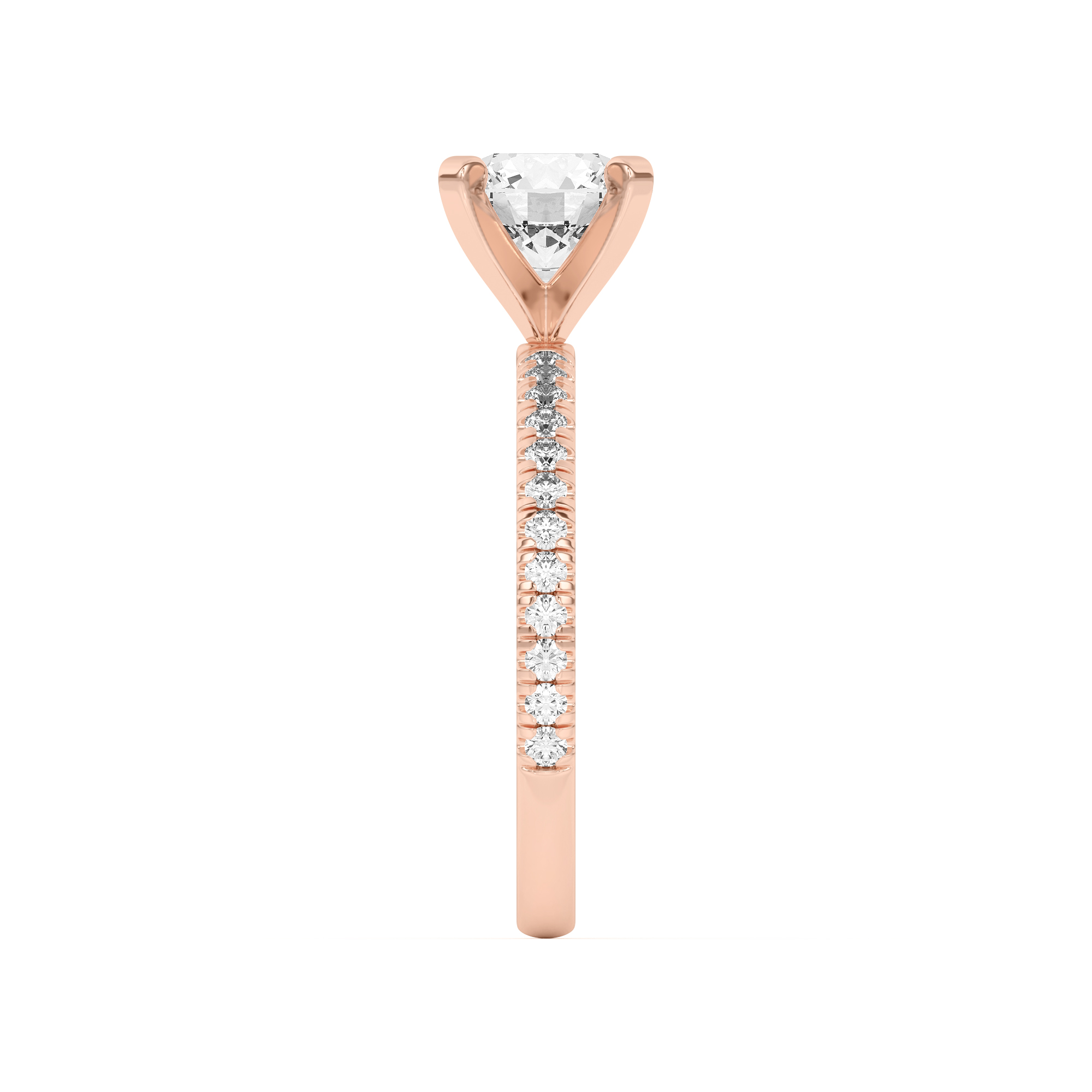 Donna Timeless Pavé Engagement Ring