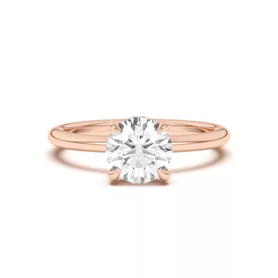 Joelle Hidden Halo Diamond Engagement Ring