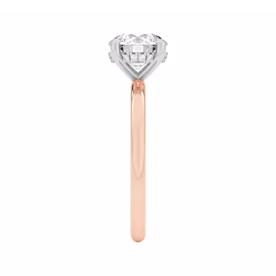 Joelle Hidden Halo Diamond Two-Tone Engagement Ring