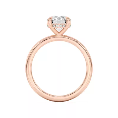 Joelle Hidden Halo Diamond Engagement Ring