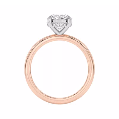 Joelle Hidden Halo Diamond Two-Tone Engagement Ring