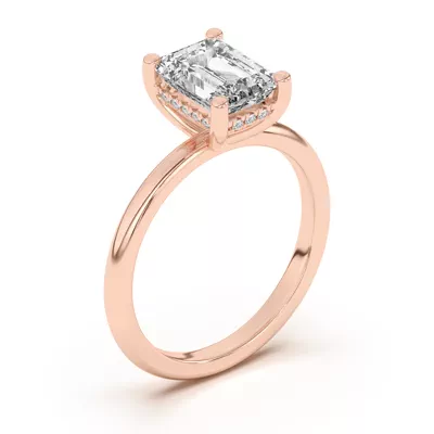 Beverly Timeless Hidden Halo Engagement Ring