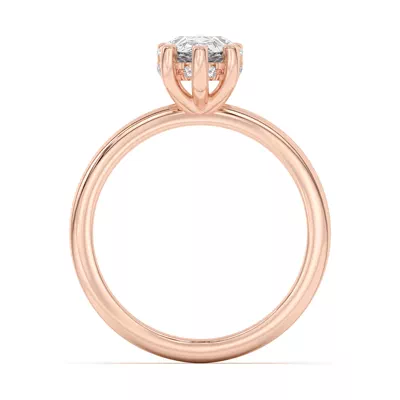 Beverly Timeless Hidden Halo Engagement Ring