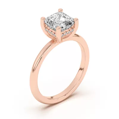 Beverly Timeless Hidden Halo Engagement Ring
